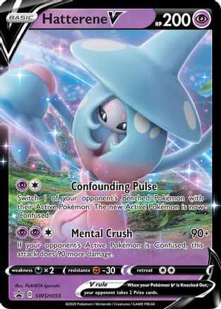 Hatterene V - SWSH055 (SWSH055) [SWSH: Sword & Shield Promo Cards] Holofoil - Deck Out Gaming