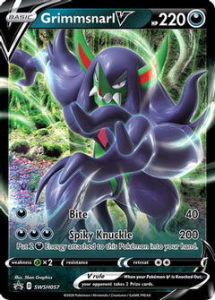 Grimmsnarl V - SWSH057 (SWSH057) [SWSH: Sword & Shield Promo Cards] Holofoil - Deck Out Gaming
