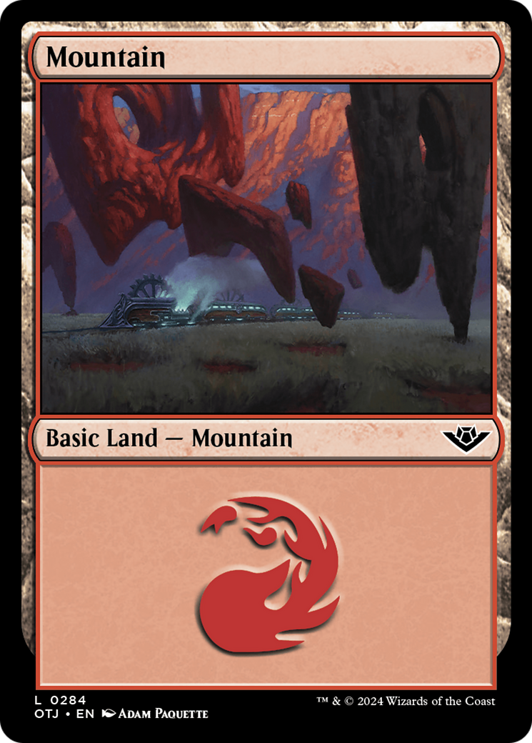 Mountain (0284) (284) [Outlaws of Thunder Junction] - Deck Out Gaming