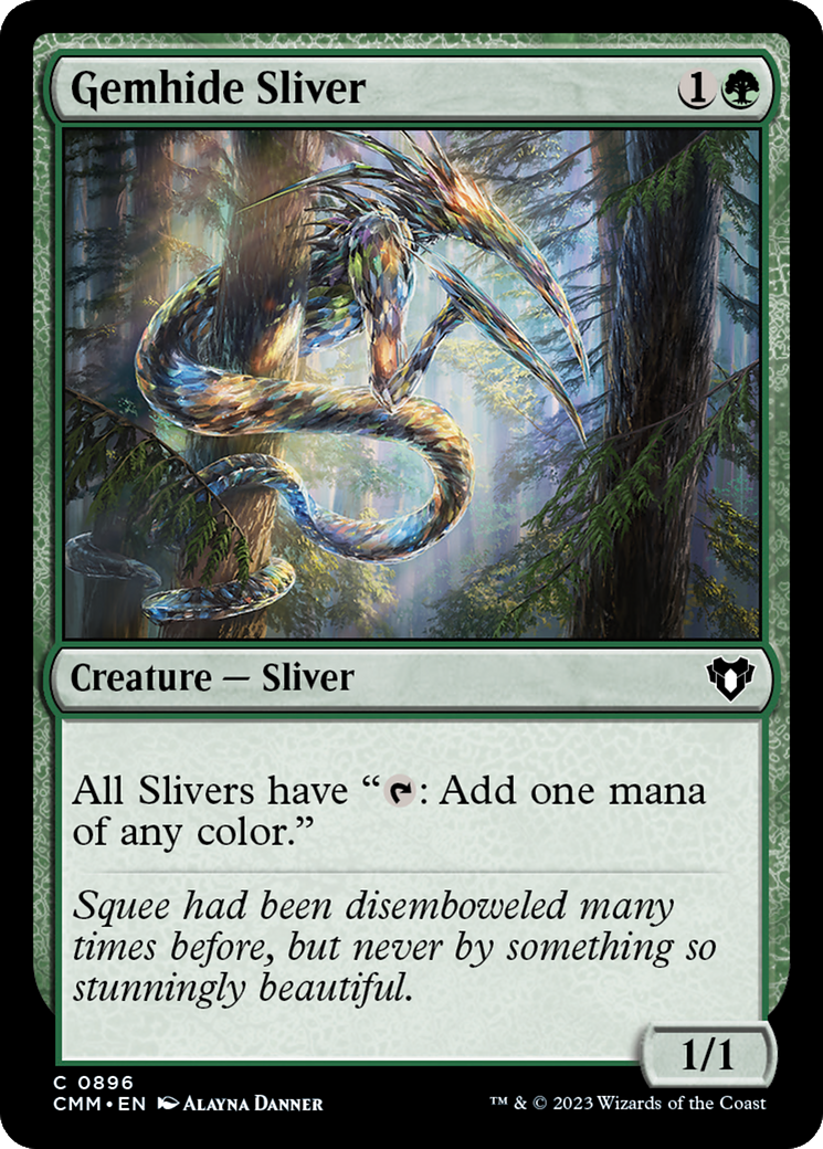 Gemhide Sliver (896) [Commander Masters] - Deck Out Gaming