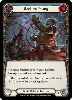 Reckless Swing (WTR008) [Welcome to Rathe] Unlimited Edition Rainbow Foil - Deck Out Gaming