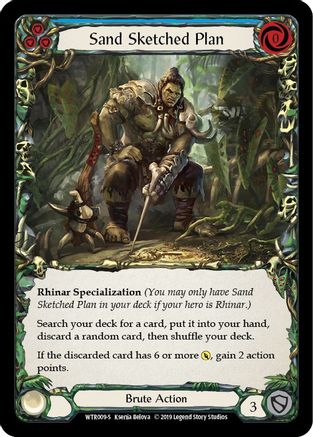 Sand Sketched Plan (WTR009) [Welcome to Rathe] 1st Edition - Deck Out Gaming