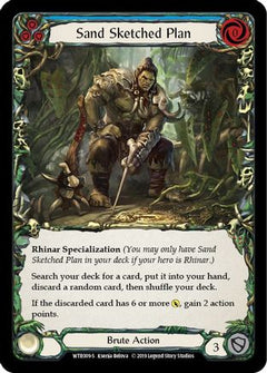 Sand Sketched Plan (WTR009) [Welcome to Rathe] Unlimited Edition Rainbow Foil - Deck Out Gaming