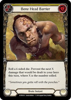 Bone Head Barrier (WTR010) [Welcome to Rathe] 1st Edition Rainbow Foil - Deck Out Gaming