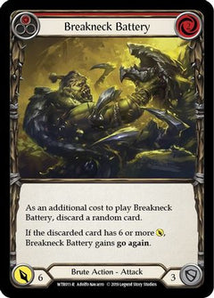 Breakneck Battery (Red) (WTR011) [Welcome to Rathe] Unlimited Edition Rainbow Foil - Deck Out Gaming