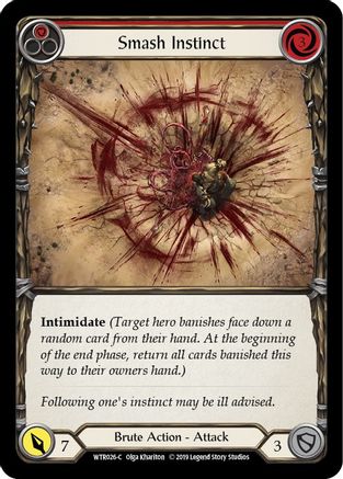 Smash Instinct (Red) (WTR026) [Welcome to Rathe] Unlimited Edition - Deck Out Gaming