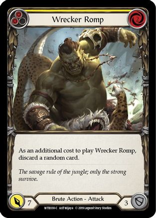 Wrecker Romp (Yellow) (WTR030) [Welcome to Rathe] 1st Edition - Deck Out Gaming