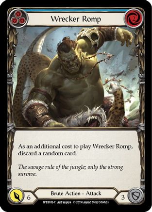 Wrecker Romp (Blue) (WTR031) [Welcome to Rathe] 1st Edition - Deck Out Gaming