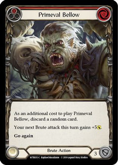 Primeval Bellow (Red) (WTR035) [Welcome to Rathe] 1st Edition Rainbow Foil - Deck Out Gaming