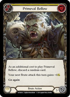Primeval Bellow (Yellow) (WTR036) [Welcome to Rathe] 1st Edition - Deck Out Gaming