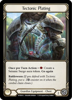 Tectonic Plating (WTR041) [Welcome to Rathe] 1st Edition Cold Foil - Deck Out Gaming