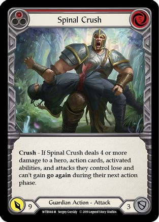Spinal Crush (WTR044) [Welcome to Rathe] Unlimited Edition Rainbow Foil - Deck Out Gaming