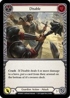 Disable (Red) (WTR048) [Welcome to Rathe] Unlimited Edition - Deck Out Gaming