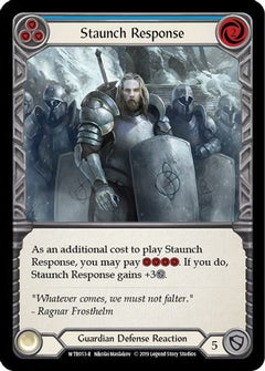 Staunch Response (Blue) (WTR053) [Welcome to Rathe] Unlimited Edition - Deck Out Gaming