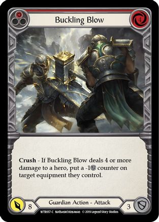 Buckling Blow (Red) (WTR057) [Welcome to Rathe] 1st Edition - Deck Out Gaming