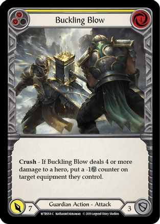 Buckling Blow (Yellow) (WTR058) [Welcome to Rathe] 1st Edition - Deck Out Gaming
