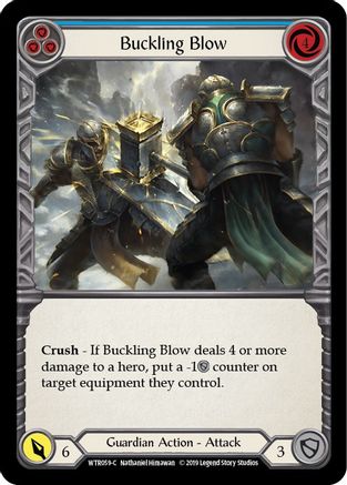 Buckling Blow (Blue) (WTR059) [Welcome to Rathe] Unlimited Edition - Deck Out Gaming