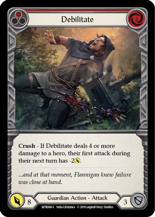 Debilitate (Red) (WTR066) [Welcome to Rathe] 1st Edition - Deck Out Gaming