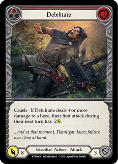 Debilitate (Red) (WTR066) [Welcome to Rathe] 1st Edition Rainbow Foil - Deck Out Gaming