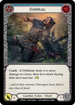 Debilitate (Blue) (WTR068) [Welcome to Rathe] Unlimited Edition - Deck Out Gaming