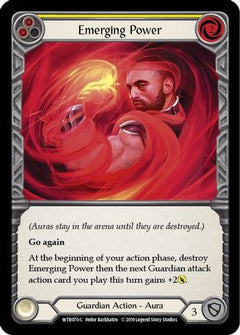 Emerging Power (Yellow) (WTR070) [Welcome to Rathe] 1st Edition Rainbow Foil - Deck Out Gaming