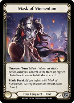 Mask of Momentum (WTR079) [Welcome to Rathe] 1st Edition Cold Foil - Deck Out Gaming