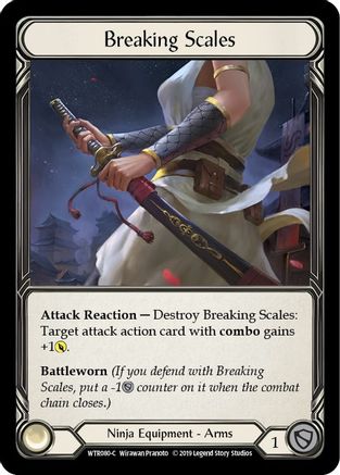 Breaking Scales (WTR080) [Welcome to Rathe] Unlimited Edition Rainbow Foil - Deck Out Gaming