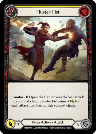 Fluster Fist (Yellow) (WTR087) [Welcome to Rathe] 1st Edition - Deck Out Gaming