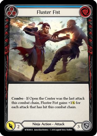 Fluster Fist (Blue) (WTR088) [Welcome to Rathe] 1st Edition - Deck Out Gaming