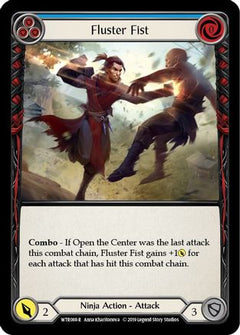 Fluster Fist (Blue) (WTR088) [Welcome to Rathe] 1st Edition Rainbow Foil - Deck Out Gaming