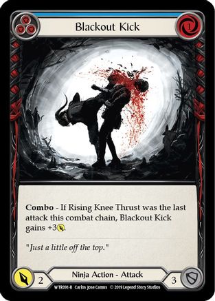 Blackout Kick (Blue) (WTR091) [Welcome to Rathe] 1st Edition - Deck Out Gaming