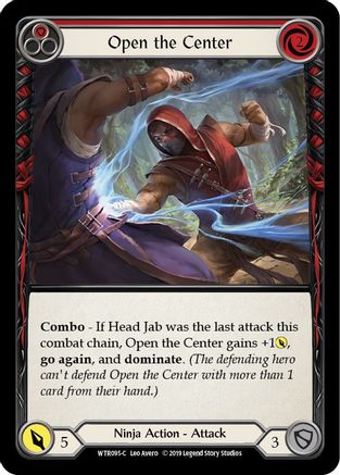 Open the Center (Red) (WTR095) [Welcome to Rathe] 1st Edition Rainbow Foil - Deck Out Gaming