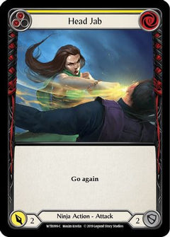 Head Jab (Yellow) (WTR099) [Welcome to Rathe] 1st Edition Rainbow Foil - Deck Out Gaming