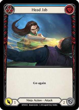 Head Jab (Blue) (WTR100) [Welcome to Rathe] Unlimited Edition - Deck Out Gaming