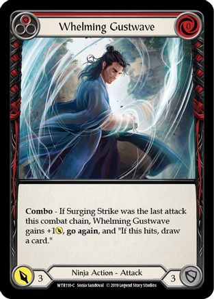 Whelming Gustwave (Red) (WTR110) [Welcome to Rathe] 1st Edition Rainbow Foil - Deck Out Gaming