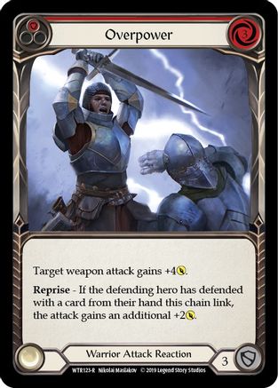 Overpower (Red) (WTR123) [Welcome to Rathe] 1st Edition - Deck Out Gaming