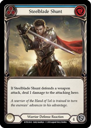 Steelblade Shunt (Blue) (WTR128) [Welcome to Rathe] Unlimited Edition - Deck Out Gaming