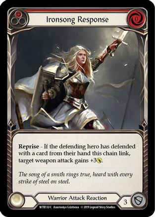 Ironsong Response (Red) (WTR132) [Welcome to Rathe] 1st Edition - Deck Out Gaming