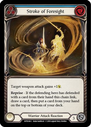 Stroke of Foresight (Blue) (WTR140) [Welcome to Rathe] 1st Edition - Deck Out Gaming