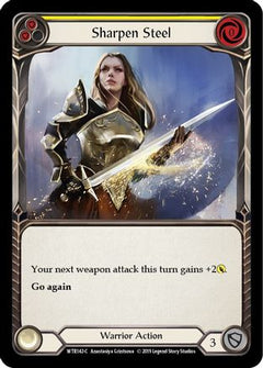 Sharpen Steel (Yellow) (WTR142) [Welcome to Rathe] Unlimited Edition - Deck Out Gaming