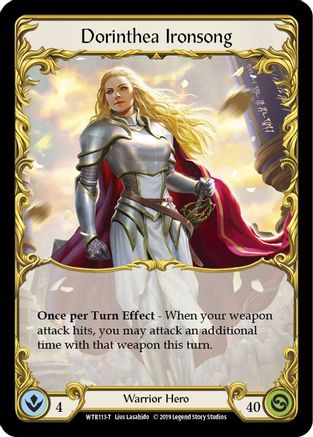 Dorinthea Ironsong // Rhinar, Reckless Rampage (WTR113) [Welcome to Rathe] 1st Edition - Deck Out Gaming