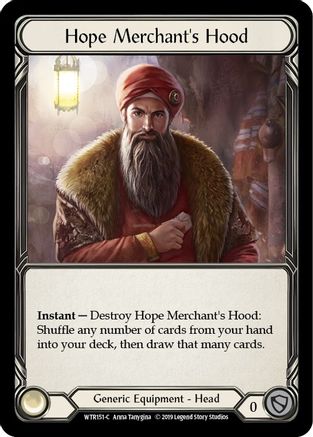 Hope Merchant's Hood (WTR151) [Welcome to Rathe] 1st Edition - Deck Out Gaming