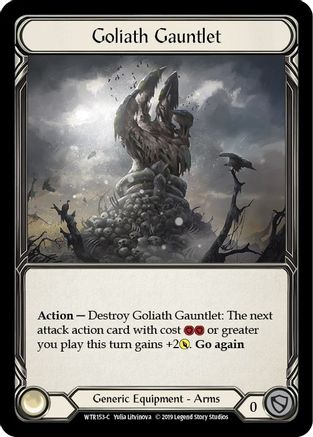Goliath Gauntlet (WTR153) [Welcome to Rathe] Unlimited Edition Rainbow Foil - Deck Out Gaming