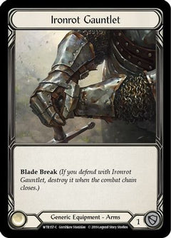 Ironrot Gauntlet (WTR157) [Welcome to Rathe] 1st Edition Cold Foil - Deck Out Gaming