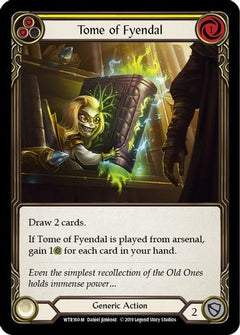Tome of Fyendal (WTR160) [Welcome to Rathe] 1st Edition Rainbow Foil - Deck Out Gaming