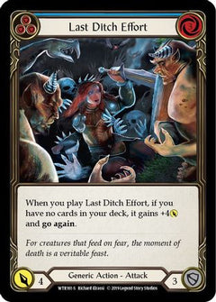 Last Ditch Effort (WTR161) [Welcome to Rathe] 1st Edition Rainbow Foil - Deck Out Gaming