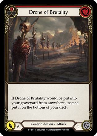 Drone of Brutality (Red) (WTR164) [Welcome to Rathe] Unlimited Edition Rainbow Foil - Deck Out Gaming