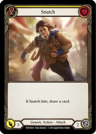 Snatch (Yellow) (WTR168) [Welcome to Rathe] 1st Edition - Deck Out Gaming