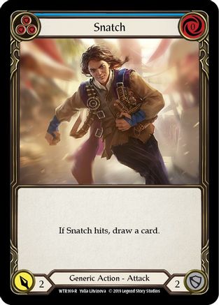 Snatch (Blue) (WTR169) [Welcome to Rathe] Unlimited Edition - Deck Out Gaming