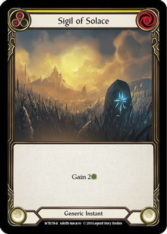 Sigil of Solace (Yellow) (WTR174) [Welcome to Rathe] Unlimited Edition Rainbow Foil - Deck Out Gaming
